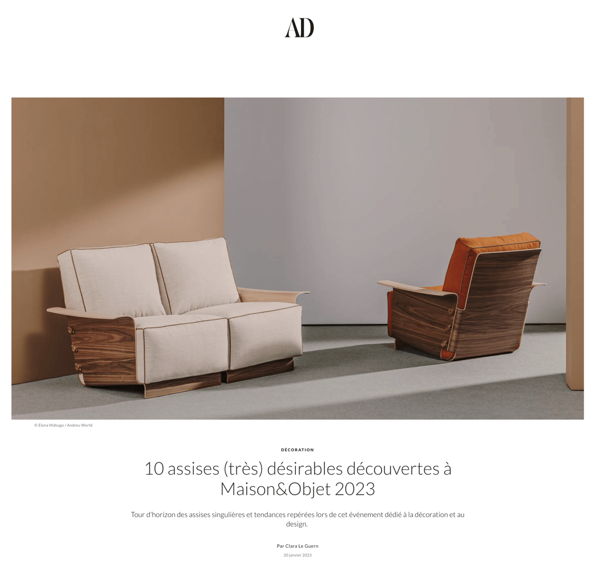 10 (very) desirable seats discovered at Maison&Objet 2023