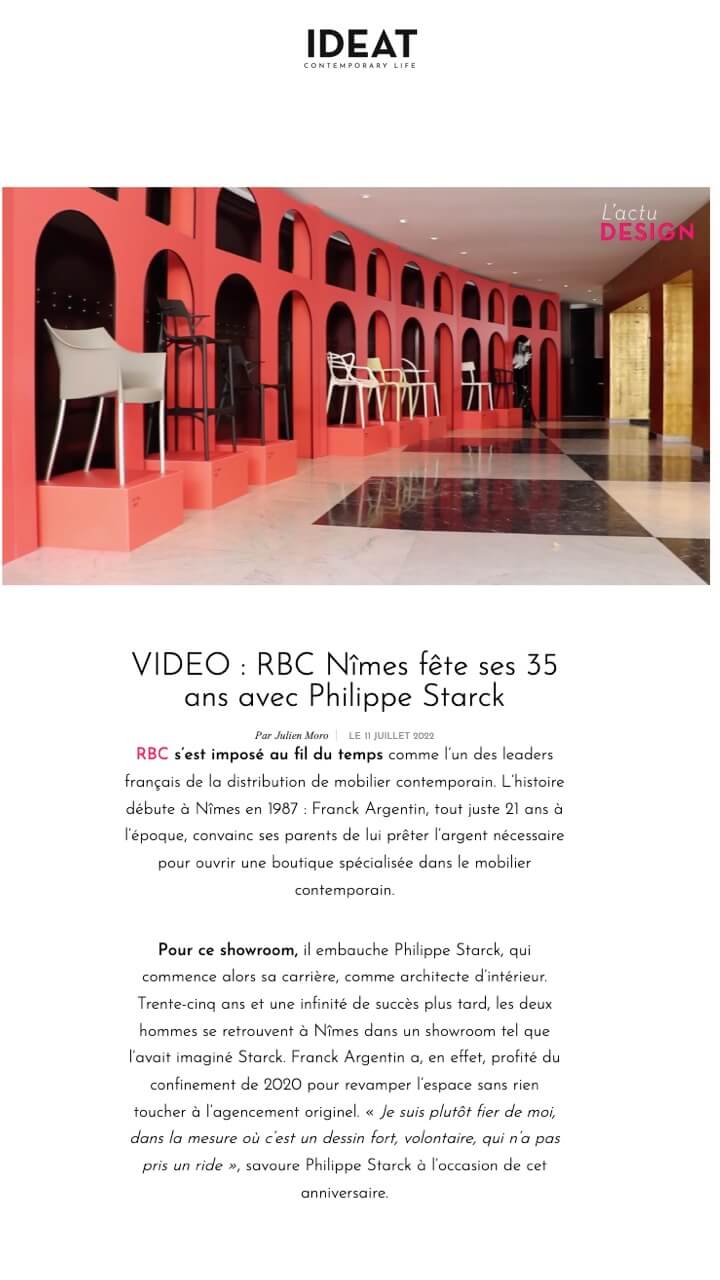 RBC Nîmes celebrates its 35 years with Philippe Starck