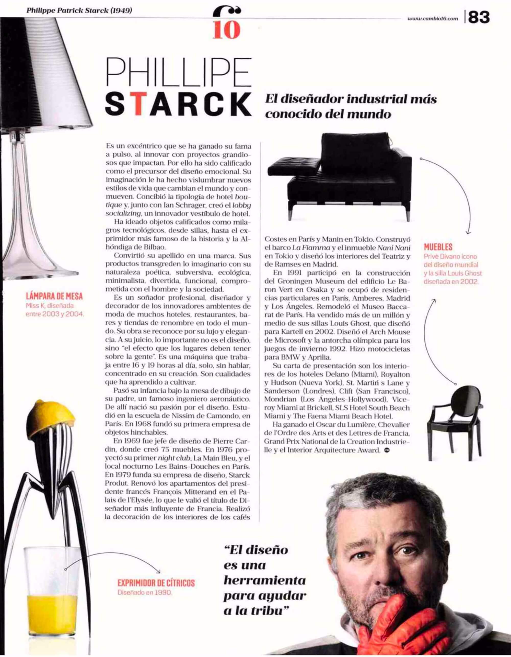 Philippe Starck: El disenador industrial mas conocido del mundo