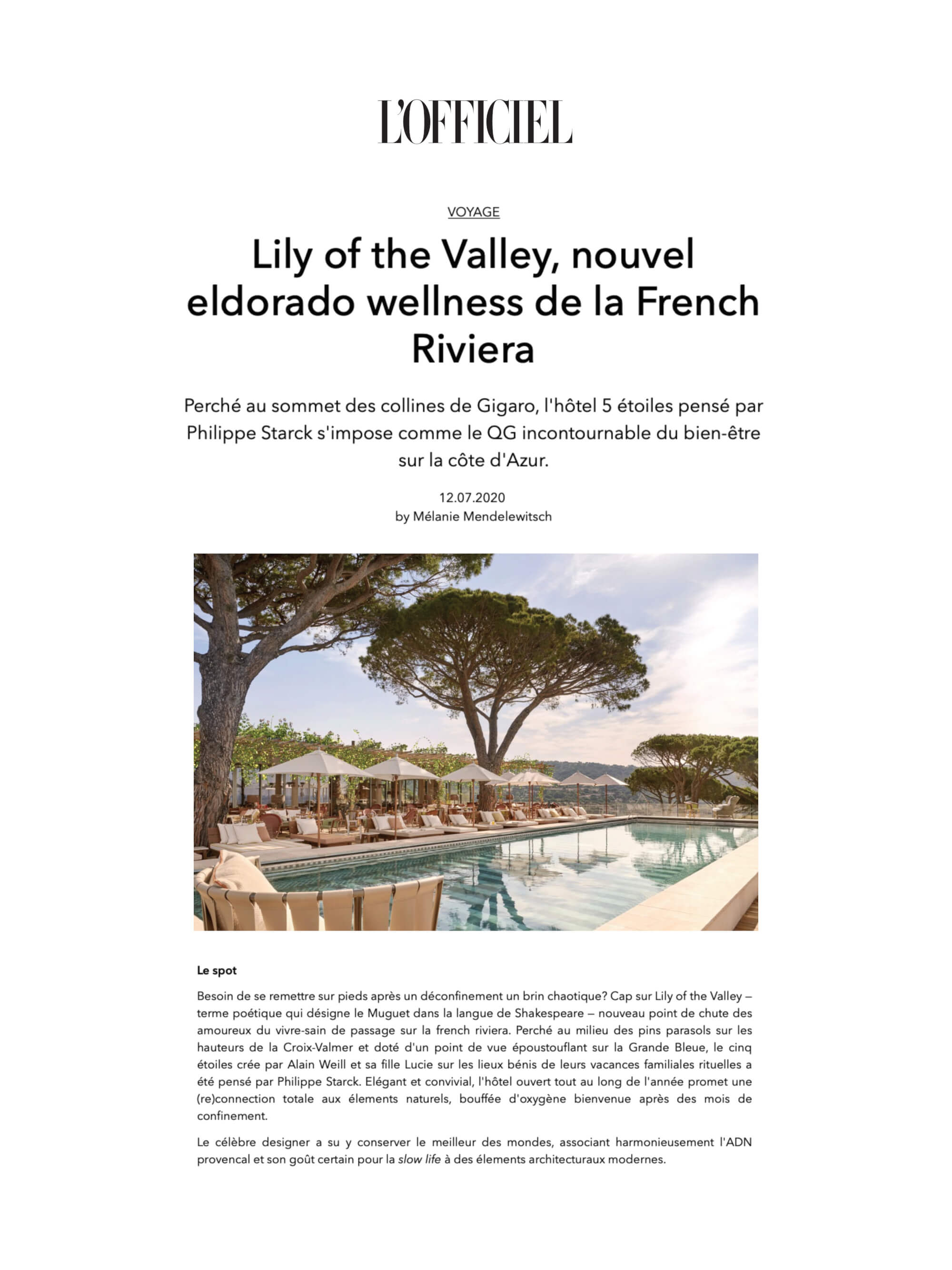 L'OFFICIEL - Lily of the Valley