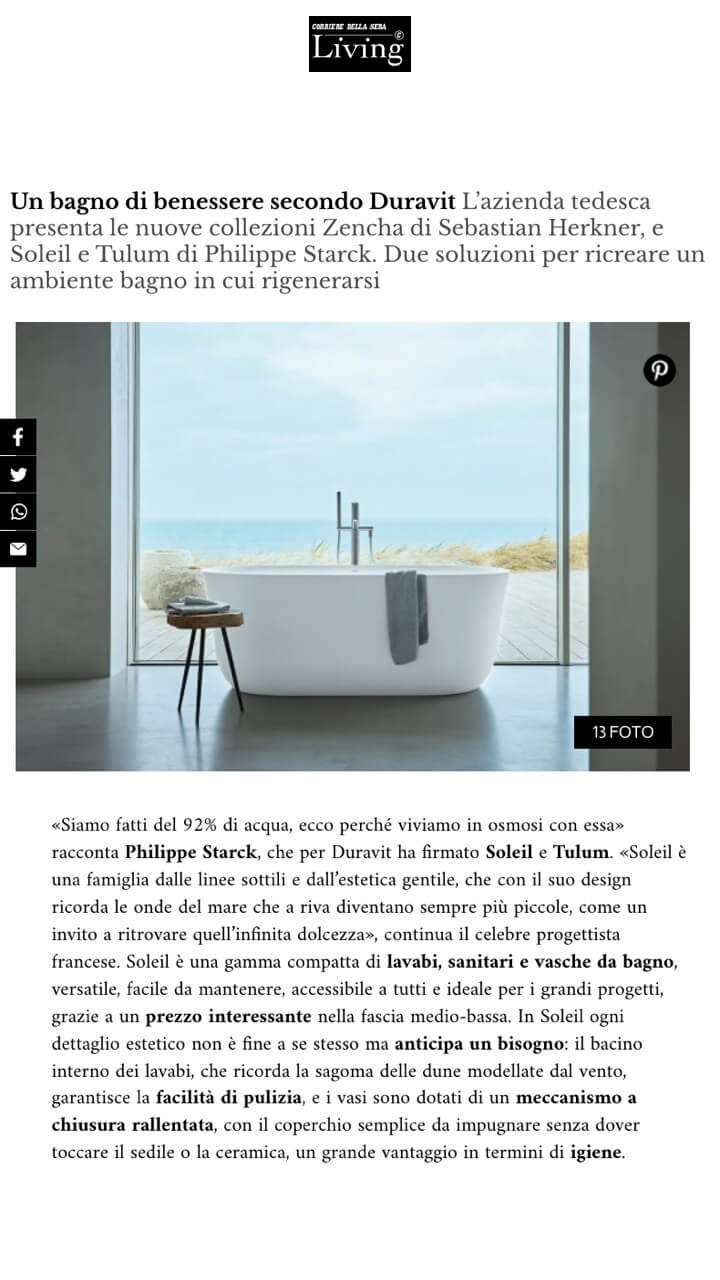 A bath of well-being according to Duravit