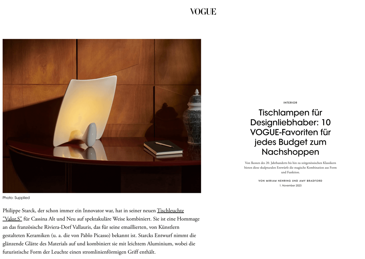 Table lamps for design lovers: 10 VOGUE favorites
