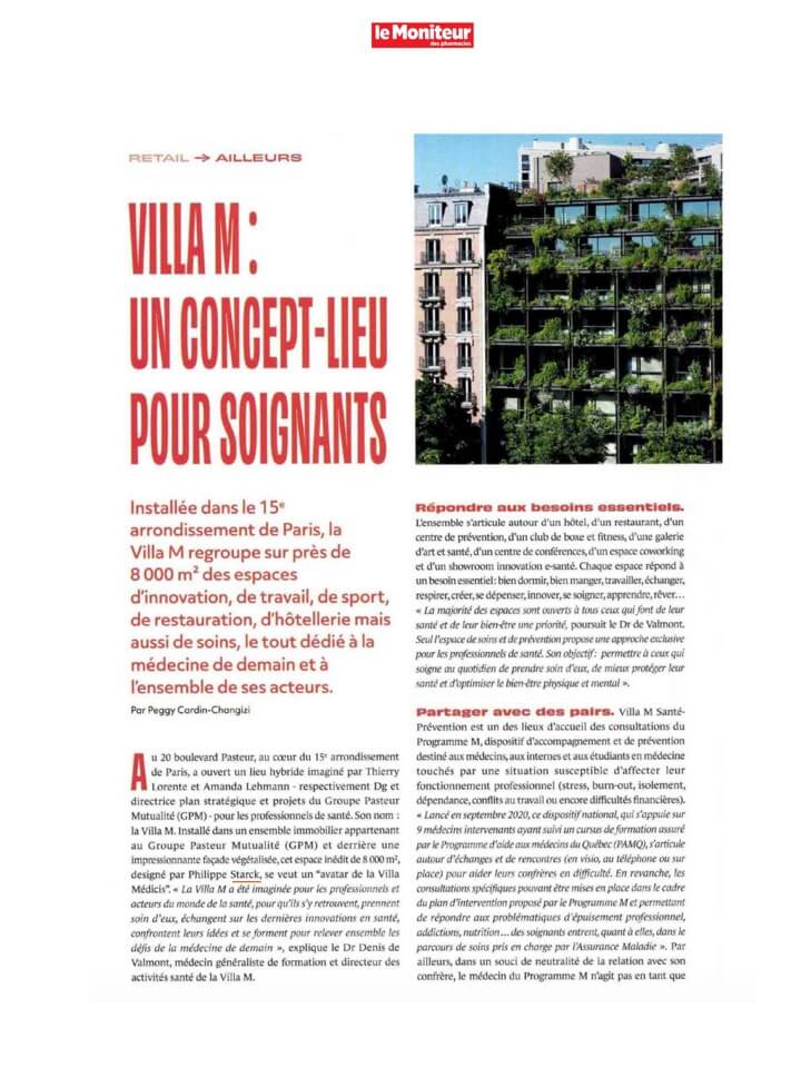 Villa M a concept place for carers