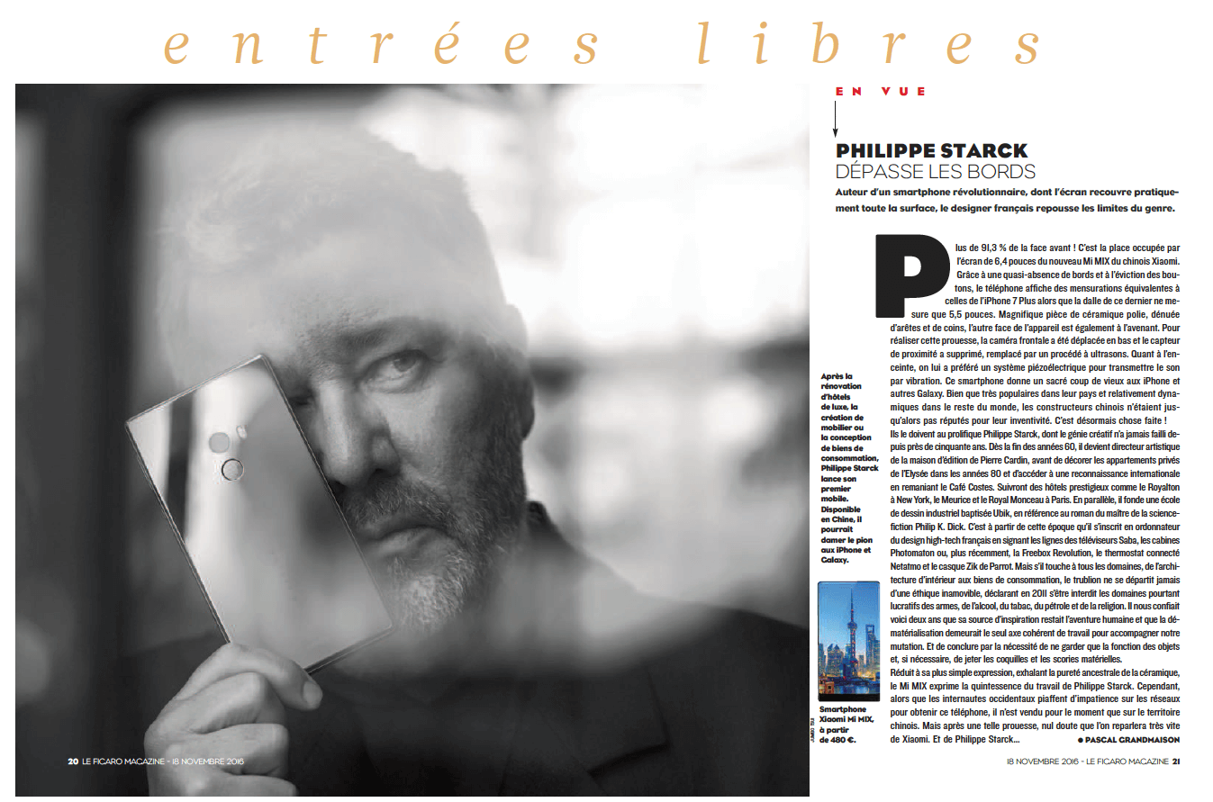 Philippe Starck dépasse les bords