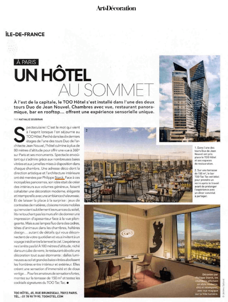A hotel at the top