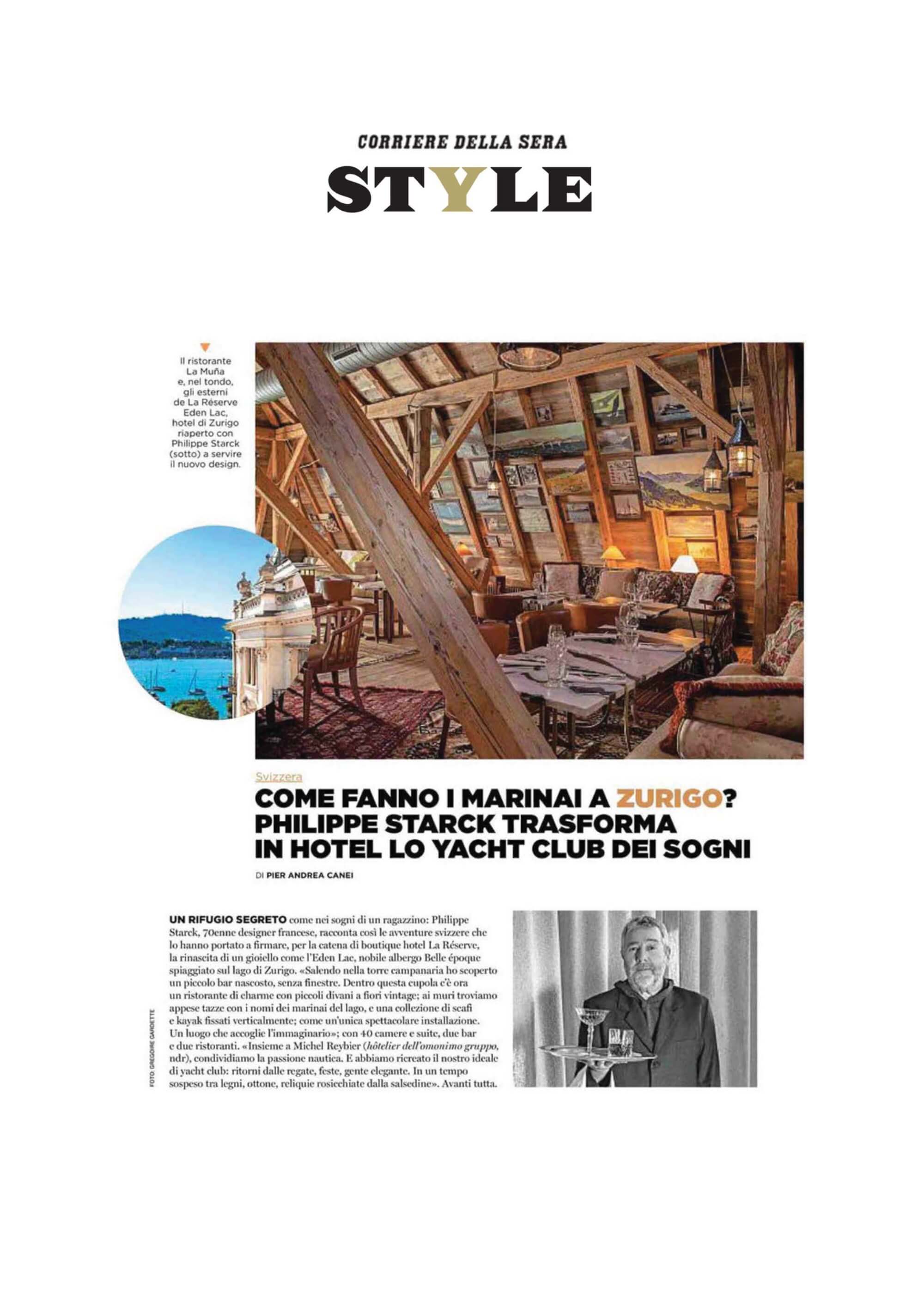 STYLE - La Réserve Eden au Lac Zurich