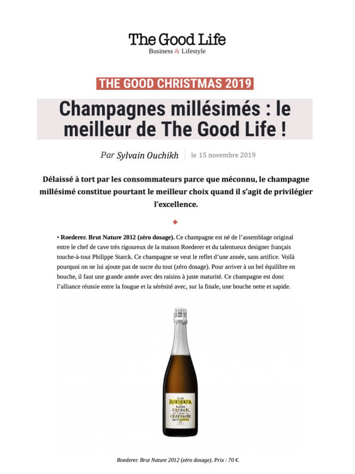 THE GOOD LIFE - Roederer
