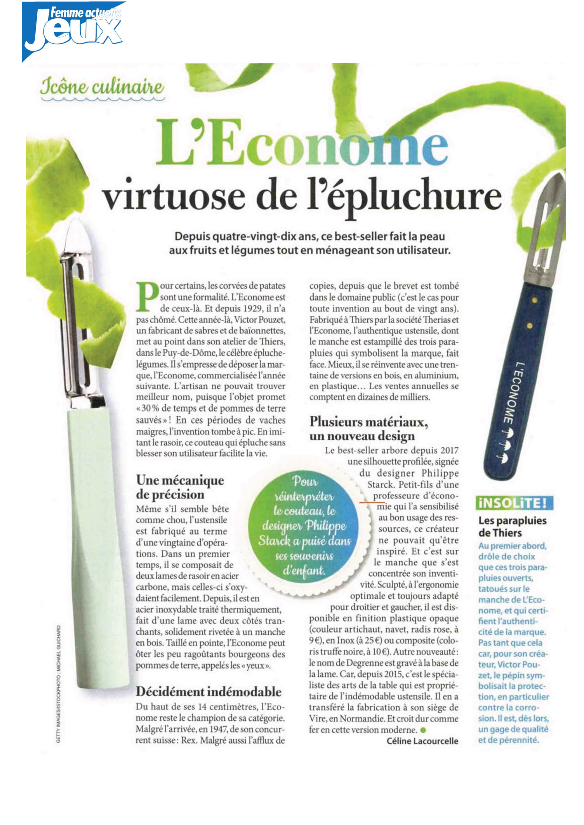 FEMME ACTUELLE JEUX - L'Econome by Starck