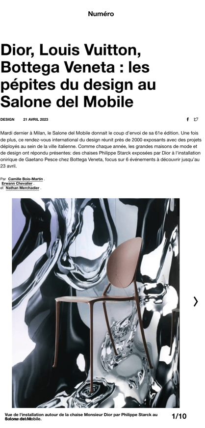 Dior, Louis Vuitton, Bottega Veneta: the best of design at the Salone del Mobile