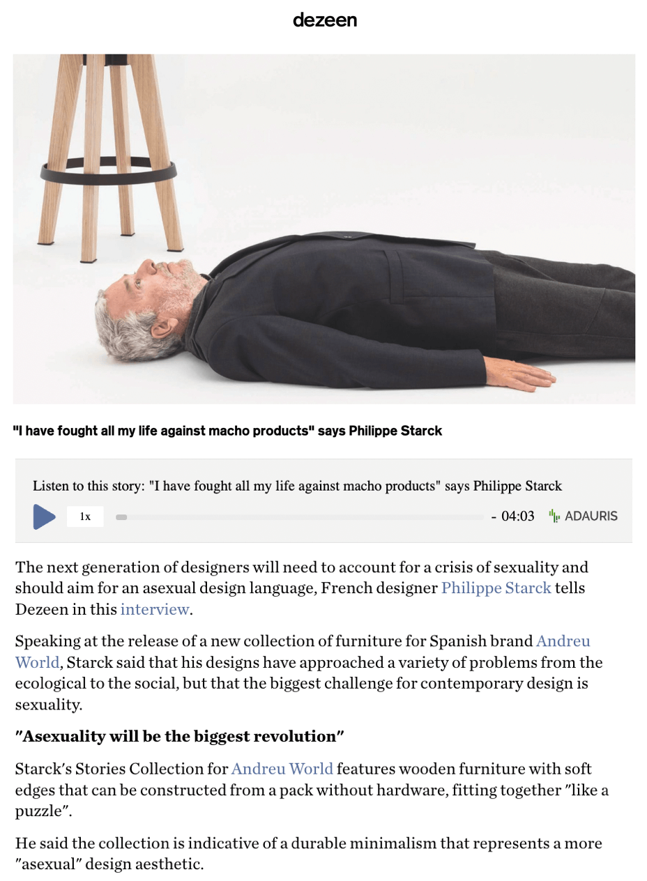J'ai lutté toute ma vie contre les produits machistes