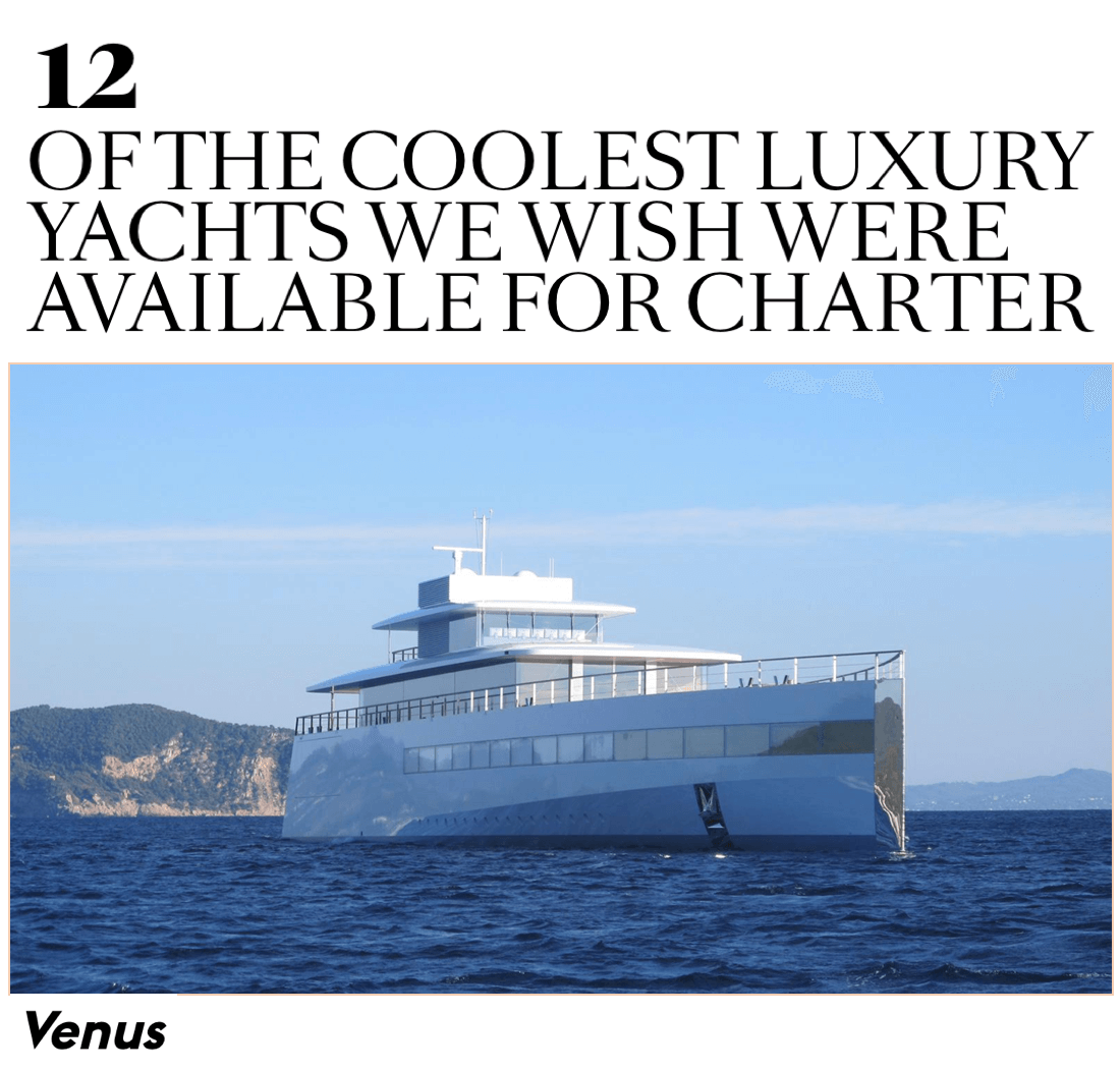 12 of the coolest luxury yachts we wish were available for charter 